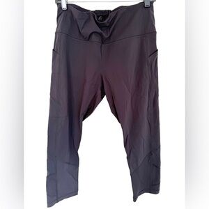 LULULEMON ATHLETICA Mid-Rise Legging Capri Midnight Black